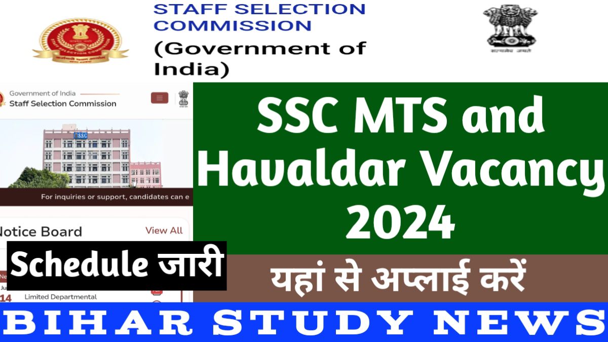 SSC MTS and Havaldar Online Apply 2024