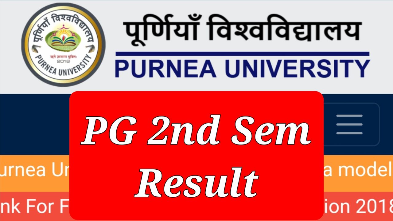 Purnea University PG 2nd Sem Result 2024