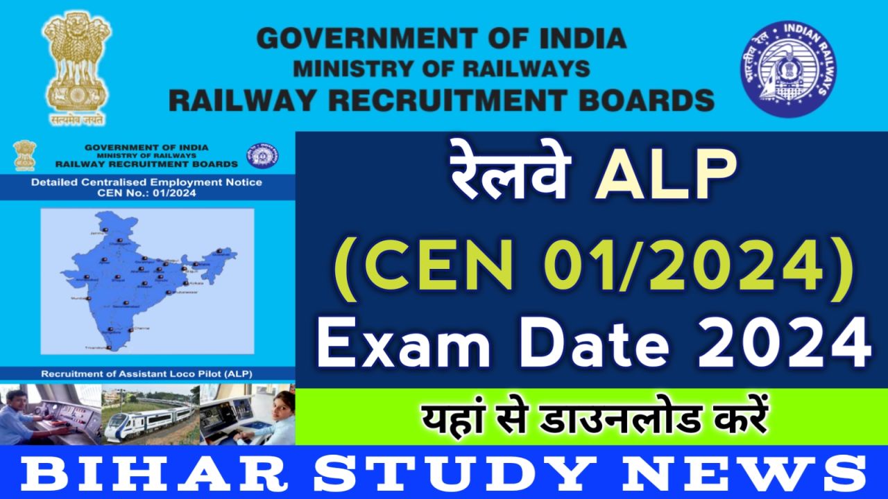 Railway RRB ALP Exam Date 2024