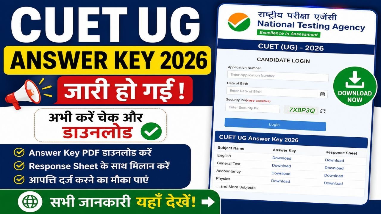 CUET UG Answer Key 2026