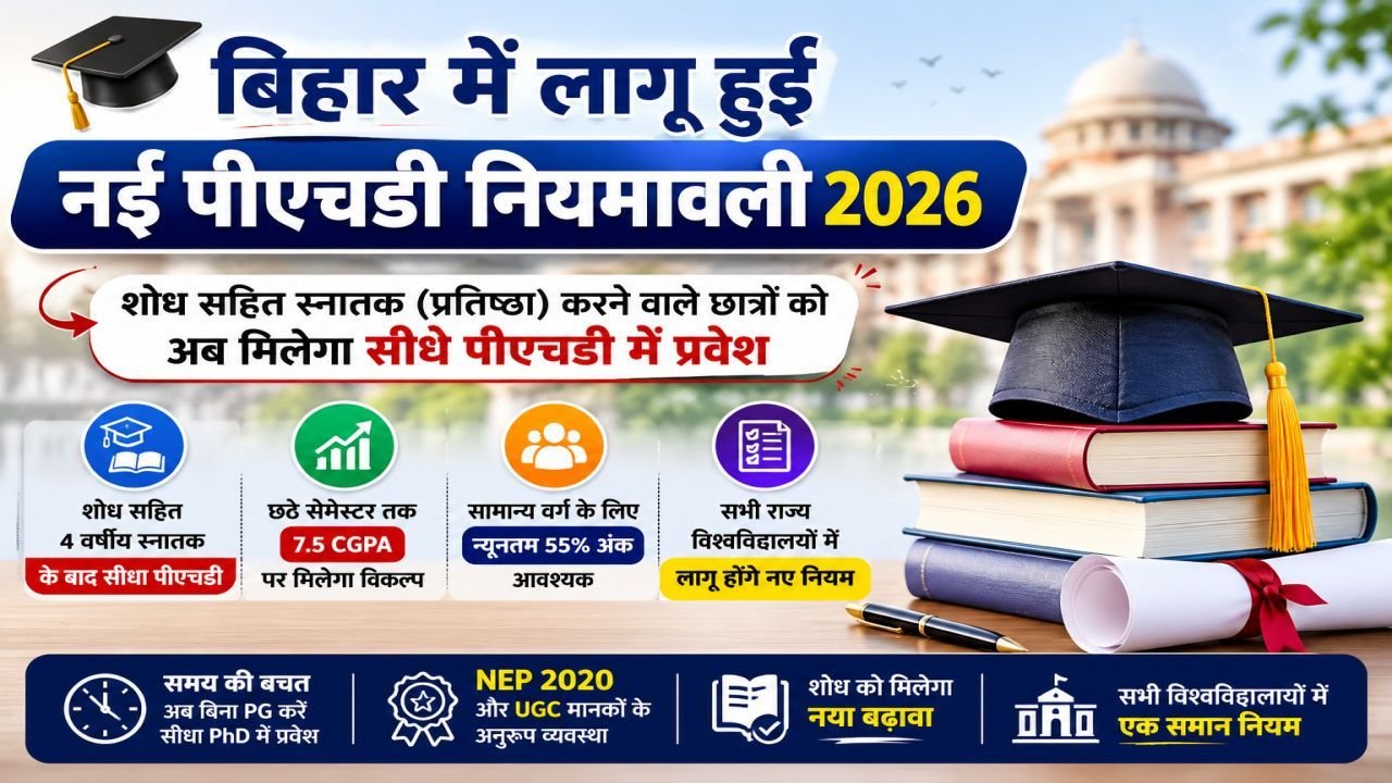Bihar PhD New Rules 2026