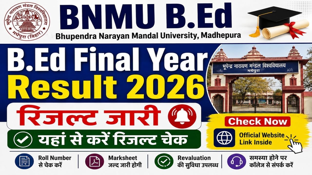 BNMU B.Ed Final Year Result 2026 Released