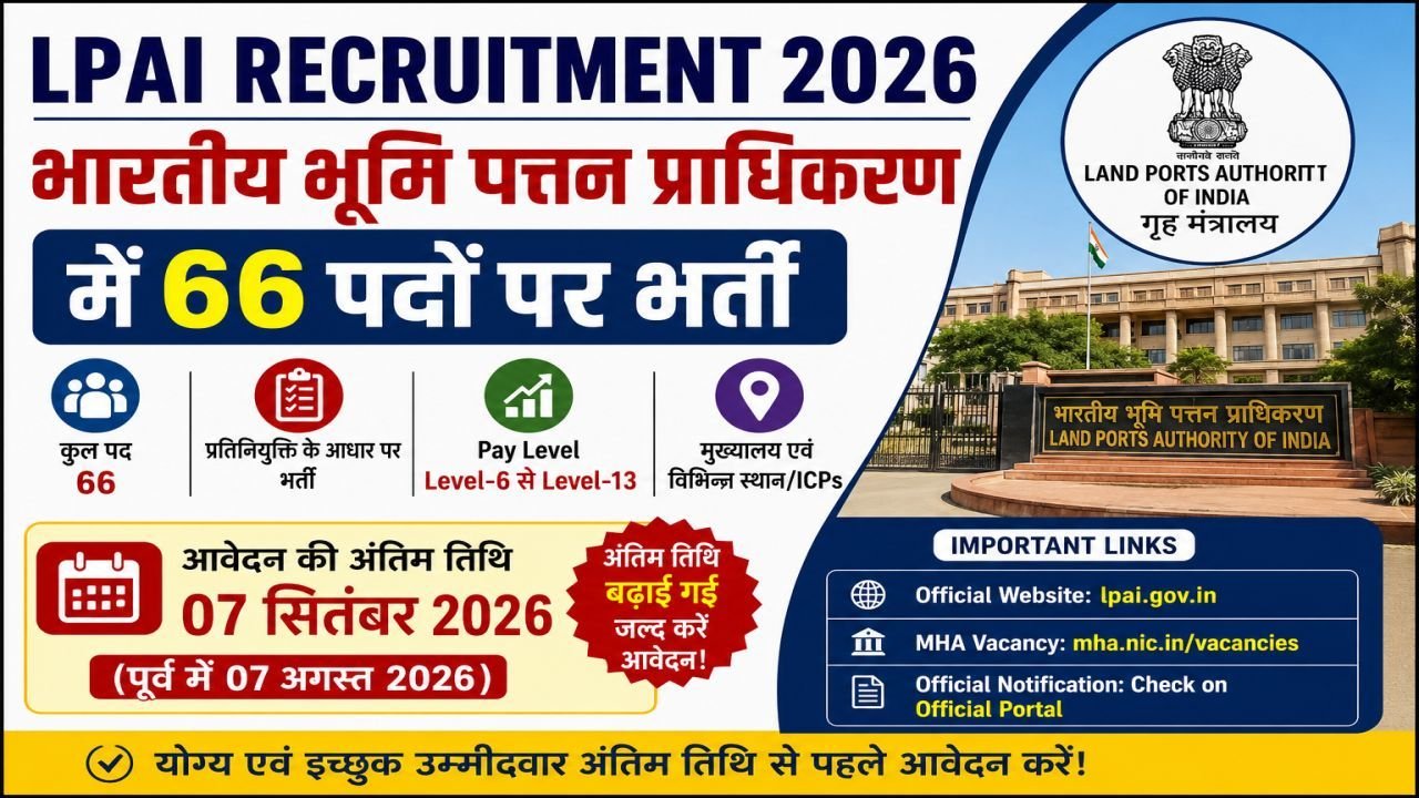 Land Ports Authority of India Recruitment 2026