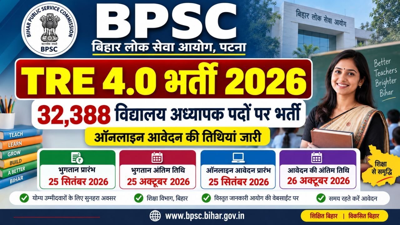 BPSC TRE 4.0 Recruitment 2026