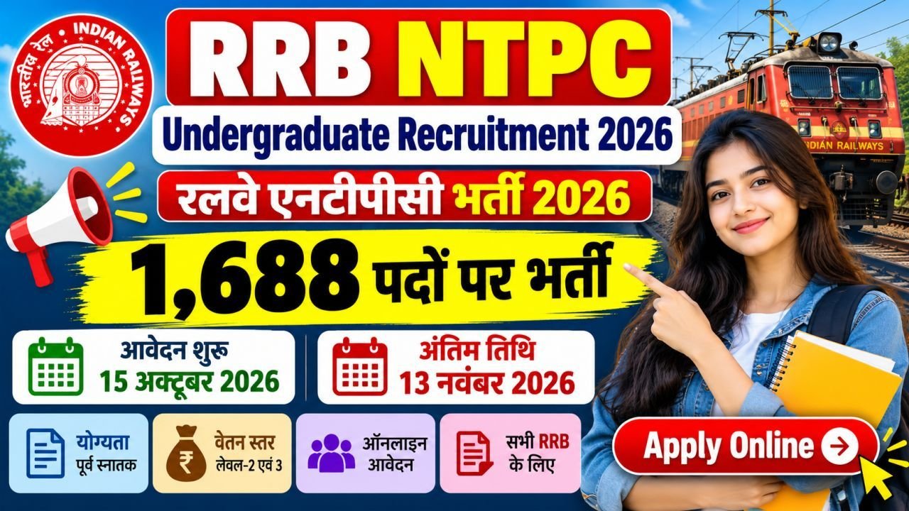 RRB NTPC Undergraduate Recruitment 2026